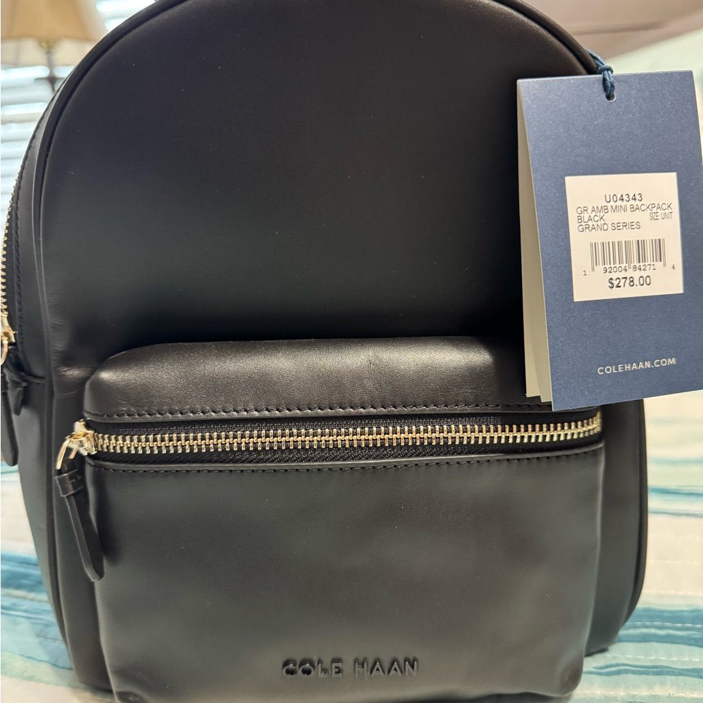 Cole Haan Black Modern Backpack